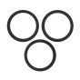 iPhone 15 Pro Back Camera Lens With Bracket & Bezel (3 Piece Set) (Premium) (Black Titanium)