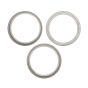 iPhone 15 Pro Back Camera Lens With Bracket & Bezel (3 Piece Set) (Premium) (White Titanium)
