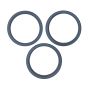 iPhone 15 Pro Back Camera Bezel Ring (Blue Titanium) - 3 Piece Set