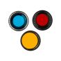 iPhone 15 Pro Back Camera Bezel Ring (Blue Titanium) - 3 Piece Set