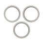 iPhone 15 Pro Max Back Camera Bezel Ring (Aftermarket Plus) (White Titanium) - 3 Piece Set