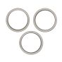 iPhone 15 Pro Max Back Camera Lens With Bracket & Bezel (3 Piece Set) (Premium) (White Titanium)