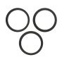iPhone 15 Pro Max Back Camera Bezel Ring (Black Titanium) - 3 Piece Set