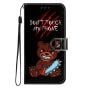 Brilliance LUX iPhone 14 Flip PU Leather Wallet 3D Print Bear with Wrist Strap Case