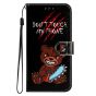 Brilliance LUX iPhone 14 Plus Flip PU Leather Wallet 3D Print Bear with Wrist Strap Case