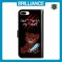 Brilliance LUX iPhone 6P/7P/8P Flip PU Leather Wallet 3D Print Bear with Wrist Strap Case