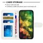 Brilliance LUX iPhone 15 Plus Flip PU Leather Wallet 3D Print Cartoon Butterfly Flower with Wrist Strap Case