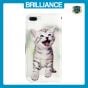 Brilliance LUX iPhone 6P/7P/8P Flip PU Leather Wallet 3D Print Cat with Wrist Strap Case