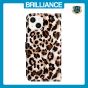 Brilliance LUX iPhone 14 Plus Flip PU Leather Wallet 3D Print Leopard with Wrist Strap Case