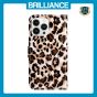 Brilliance LUX iPhone 14 Pro Max Flip PU Leather Wallet 3D Print Leopard with Wrist Strap Case