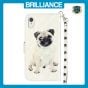 Brilliance LUX iPhone XR Flip PU Leather Wallet 3D Print Dog with Wrist Strap Case