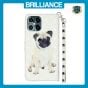 Brilliance LUX iPhone 12 Pro Max Flip PU Leather Wallet 3D Print Dog with Wrist Strap Case