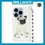 Brilliance LUX iPhone 14 Pro Max Flip PU Leather Wallet 3D Print Dog with Wrist Strap Case