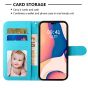 Brilliance LUX Samsung S24 Plus Flip PU Leather Wallet 3D Print Butterfly with Wrist Strap Case Blue