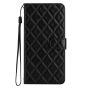 Brilliance LUX iPhone 13 Flip PU Leather Wallet 3D Print Rhombus Case Black