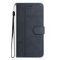 Brilliance LUX iPhone 12 Pro Max Flip Book PU Leather Wallet ShockProof Cowhide Texture with Wrist Strap Case Blue
