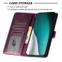 Brilliance LUX iPhone 13 Pro Max Flip PU Leather Wallet Crocodile Print Card Pockets with Wrist Strap Case Purple