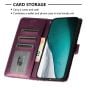 Brilliance LUX iPhone 15 Pro Max Flip PU Leather Wallet Crocodile Print Card Pockets with Wrist Strap Case Purple