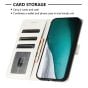 Brilliance LUX Samsung S24 Ultra Flip PU Leather Wallet Crocodile Print Card Pockets with Wrist Strap Case White