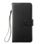 Brilliance LUX Samsung S24 Ultra Flip PU Leather Wallet Classic Card Pockets with Wrist Strap Case Black