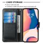 Brilliance LUX iPhone 15 Pro Flip PU Leather Wallet Classic Card Pockets with Wrist Strap Case Black