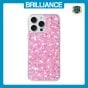 Brilliance LUX iPhone 15 Pro Big Hole TPU Star Glitter Crystal Clear Case Pink