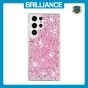 Brilliance LUX Samsung S24 Ultra Big Hole TPU Star Glitter Crystal Clear Case Pink