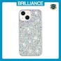 Brilliance LUX iPhone 14 Big Hole TPU Star Glitter Crystal Clear Case White