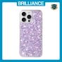 Brilliance LUX iPhone 15 Pro Max Big Hole TPU Star Glitter Crystal Clear Case Purple