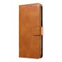 Brilliance LUX iPhone 14 Pro Book Flip Soft PU Leather Wallet with Card Pockets Case Light Brown