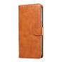 Brilliance LUX iPhone 14 Pro Max Book Flip Soft PU Leather Wallet with Card Pockets Case Light Brown