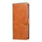Brilliance LUX iPhone 15 Pro Max Book Flip Soft PU Leather Wallet with Card Pockets Case Light Brown