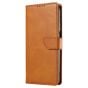 Brilliance LUX Samsung S23 Ultra Book Flip Soft PU Leather Wallet with Card Pockets Case Light Brown