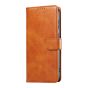 Brilliance LUX Samsung S24 Ultra Book Flip Soft PU Leather Wallet with Card Pockets Case Light Brown