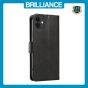 Brilliance LUX iPhone 11 Book Flip Soft PU Leather Wallet with Card Pockets Case Black