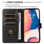 Brilliance LUX iPhone 14 Book Flip Soft PU Leather Wallet with Card Pockets Case Black
