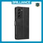 Brilliance LUX Samsung S23 Plus Book Flip Soft PU Leather Wallet with Card Pockets Case Black
