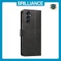 Brilliance LUX Samsung A34 5G Book Flip Soft PU Leather Wallet with Card Pockets Case Black