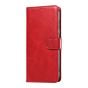 Brilliance LUX Samsung S24 Ultra Book Flip Soft PU Leather Wallet with Card Pockets Case Red