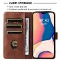 Brilliance LUX iPhone 6P/7P/8P Book Flip Soft PU Leather Wallet with Card Pockets Case Brown