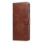 Brilliance LUX iPhone 6P/7P/8P Book Flip Soft PU Leather Wallet with Card Pockets Case Brown