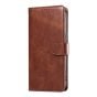 Brilliance LUX iPhone 15 Pro Max Book Flip Soft PU Leather Wallet with Card Pockets Case Brown