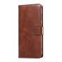Brilliance LUX Samsung S24 Ultra Book Flip Soft PU Leather Wallet with Card Pockets Case Brown