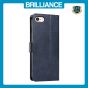 Brilliance LUX iPhone 6/7/8 Book Flip Soft PU Leather Wallet with Card Pockets Case Blue