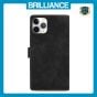 Brilliance LUX iPhone 14 Pro Max Flip Premium PU Leather Wallet Business Style with Card Pockets Case Black