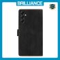 Brilliance LUX Samsung S24 Flip Premium PU Leather Wallet Business Style with Card Pockets Case Black
