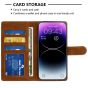 Brilliance LUX iPhone 6P/7P/8P Flip Premium PU Leather Wallet Business Style with Card Pockets Case Brown