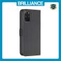 Brilliance LUX Samsung S20 Plus Flip Book PU Leather Wallet Holder & Stand with Card Pockets Case Black
