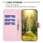 Brilliance LUX Samsung S21 Ultra Flip Book PU real Leather Wallet Holder & Kickstand with Card Pockets Case Pink