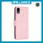 Brilliance LUX iPhone XR Flip Book PU real Leather Wallet Holder & Kickstand with Card Pockets Case Pink